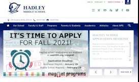 
							         Hadley Middle / Homepage - Wichita Public Schools								  
							    