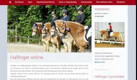 
							         Haflinger online - Das Internet-Portal für Freunde der Haflinger und ...								  
							    