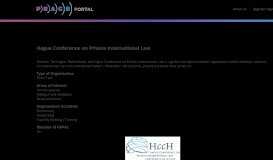 
							         Hague Conference on Private International Law | Peace Portal								  
							    