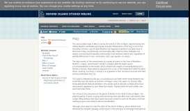 
							         Hajj - Oxford Islamic Studies Online								  
							    