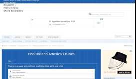 
							         HAL Website Problems? - Holland America Line - Cruise Critic ...								  
							    