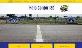 
							         Hale Center ISD - Home								  
							    