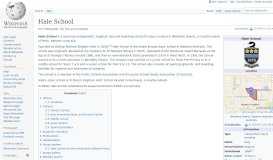 
							         Hale School - Wikipedia								  
							    