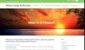 
							         Haleiwa Family Health Center – …dedicated to enhancing the ...								  
							    