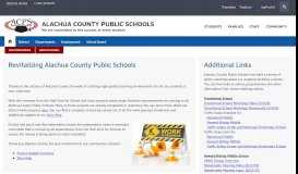 
							         Half Cent Sale Tax Initiative - Alachua County Public Schools								  
							    