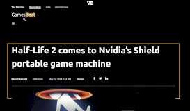 
							         Half-Life 2 comes to Nvidia's Shield portable game machine ...								  
							    