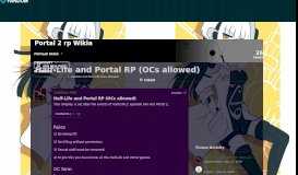 
							         Half-Life and Portal RP (OCs allowed) | Portal 2 rp Wikia | FANDOM ...								  
							    