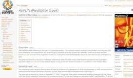 
							         Half-Life (PlayStation 2 port) - Combine OverWiki, the original Half-Life ...								  
							    
