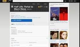 
							         Half Life: Portal to Black Mesa (Video 2011) - IMDb								  
							    