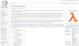 
							         Half-Life (series) - Wikipedia								  
							    
