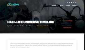 
							         Half-Life Universe Timeline | Timelines & Reading Orders - All Timelines								  
							    