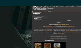 
							         Half-Life Wiki | FANDOM powered by Wikia								  
							    