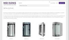 
							         Half Security Portals - By Meesons Safe Secure Access								  
							    