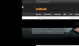 
							         Halfords Autocentres: MOT, Servicing, Tyres, Brakes & Repairs								  
							    
