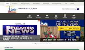 
							         Halifax County Schools / Homepage								  
							    