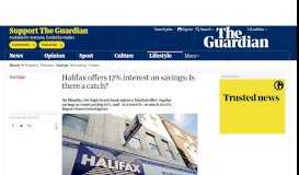 
							         Halifax offers 12% interest on savings: Is there a catch ...								  
							    
