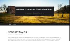 
							         Halliburton Blue Collar New Hire | The adventures of a Halliburton ...								  
							    