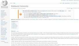 
							         Hallmark University - Wikipedia								  
							    