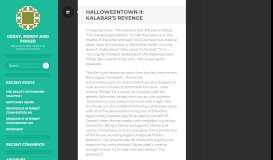 
							         Halloweentown II: Kalabar's Revenge – Geeky, nerdy and proud								  
							    
