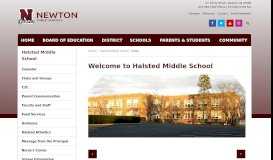 
							         Halsted Middle School - Newton Public Schools								  
							    