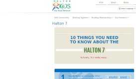 
							         Halton 7 infographic - Our Kids Network								  
							    