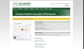
							         Hamblen Pediatric Associates of Morristown | Summit Medical Group ...								  
							    