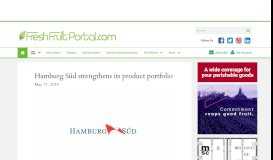 
							         Hamburg Süd strengthens its product portfolio - FreshFruitPortal.com								  
							    