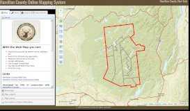 
							         Hamilton County Online Mapping System								  
							    