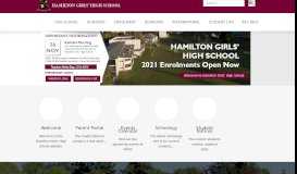 
							         Hamilton Girls' High School								  
							    