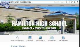 
							         Hamilton High School								  
							    