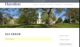 
							         Hamilton in your Area - Hamilton College								  
							    