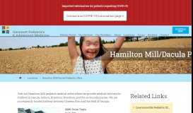 
							         Hamilton Mill Office - Gwinnett Pediatrics and Adolescent Medicine ...								  
							    