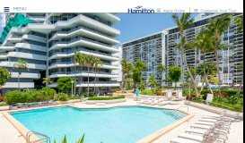 
							         Hamilton on the Bay | Miami Waterfront Apartments								  
							    