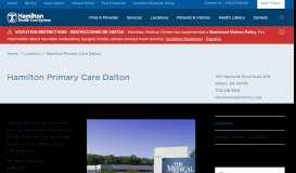 
							         Hamilton Primary Care Dalton - Hamilton Health Care System								  
							    