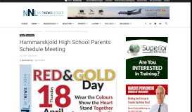 
							         Hammarskjold High School Parents Schedule ... - NetNewsLedger								  
							    