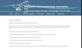 
							         Hampshire Gastroenterology Associates LLC, Gastroenterology ...								  
							    