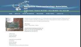 
							         Hampshire Gastroenterology Associates, LLC is conveniently located ...								  
							    