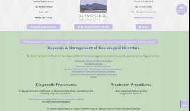 
							         Hampshire Neurology: Neurology Diagnosis and Management								  
							    