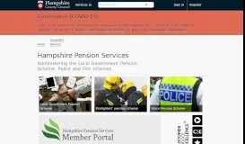 
							         Hampshire Pension Services | Hantsweb								  
							    