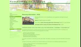 
							         Hampsthwaite Village: Planning Information - 2016								  
							    