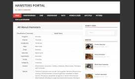 
							         Hamsters Portal – All About Hamsters								  
							    
