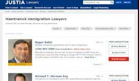 
							         Hamtramck Immigration Lawyers - Compare Top Immigration ... - Justia								  
							    
