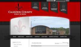
							         Handbook - Calhoun County High School								  
							    