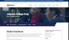
							         Handbook | Johnson College Prep | Noble Network of Charter Schools								  
							    