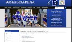 
							         Handbooks & Forms - Brandon School District								  
							    