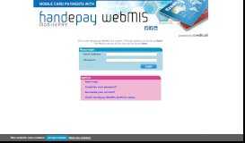 
							         Handepay WebMIS: Login								  
							    