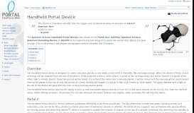 
							         Handheld Portal Device - Portal Wiki								  
							    