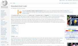
							         Handkerchief code - Wikipedia								  
							    