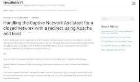 
							         Handling the Captive Network Assistant for a closed network with a ...								  
							    