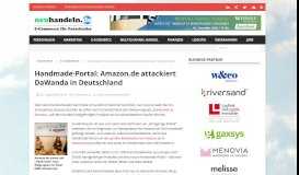 
							         Handmade-Portal: Amazon.de attackiert DaWanda in Deutschland ...								  
							    